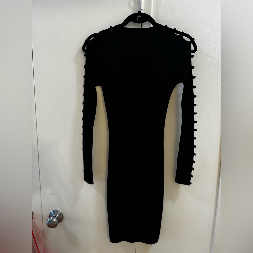 T By Alexander Wang Bra Strap Detail Dress in Black - Picture 7 of 10